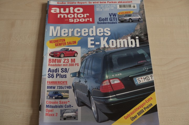 Deckblatt Auto Motor und Sport (05/1996)